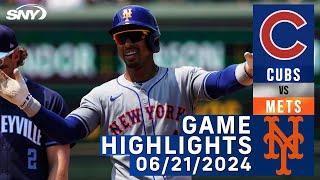 Mets vs Cubs (6/21/2024) | NY Mets Highlights | SNY
