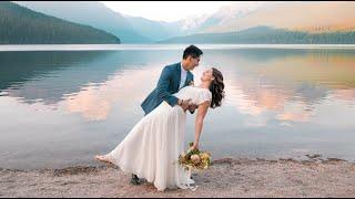 Glacier National Park Elopement Wedding at Stunning Mountain Lake (Better Than This - CHPTRS)