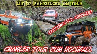 Mit 37 Crawler zum Hochfall in Bodenmais. Bei guten Wetter kann jeder...