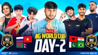 NG WORLD CUP  LEAGUE DAY 2   NG, FLUPPY, VINCENZO, AMF, OG, PAK #nonstopgaming -free fire live