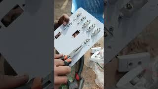 How to make Electric switch bord 3 Socket /5 Switch /1 Holder /1 Fan Dimer