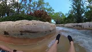 Riding the not so lazy river at the Atlantis