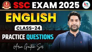 SSC 2025 | English Practice | English PYQ'S Revision 24 | English By Arun Gautam Sir #english #ssc