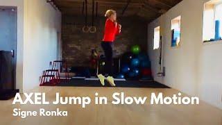 Axel Jump Off Ice in Slow Motion by Signe Ronka