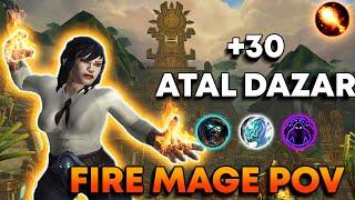 Atal'Dazar +30 | Fire Mage | Tyrannical | Dragonflight 10.2.0