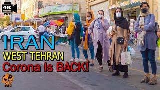 IRAN - Evening walk before Weekend - Tehran West walking tour - Iran travel vlog 4k