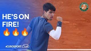 Carlos Alcaraz in RIDICULOUS form  | 2024 French Open 