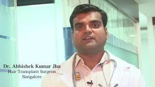 Dr  Abhishek Kumar Jha, Hair Transplant Surgeon using Quick Touch, the One Minute Hair Dye. Why?,