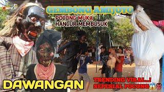 VIRAL..DAWANGAN POCONG MENYERAMKAN | DETIK² DAWANGAN PONCOTAN GEMBONG AMIJOYO MENAKUTI WARGA