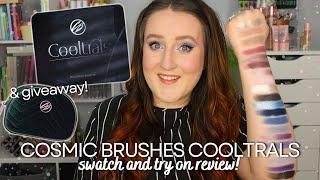 *NEW* COSMIC BRUSHES COOLTRALS EYESHADOW PALETTE SWATCH & TRY ON REVIEW - Cruelty Free Makeup Beauty