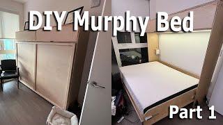 Building a Horizontal Murphy Bed with Cheap Amazon Springs - Part 1