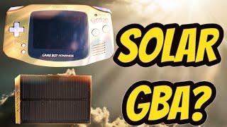 A Solar Charging Game Boy Advance Mod with Wireless Charging