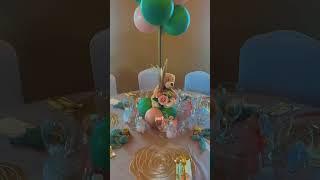 Boho teddy bear themed baby shower