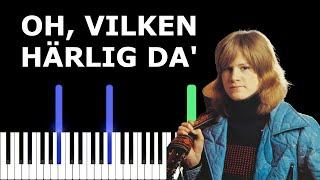 Oh, vilken härlig da'  - Ted Gärdestad | Piano Tutorial