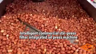 New commercial intelligent frying, filtering and pressing integrated oil press