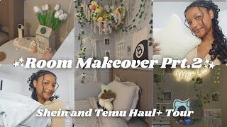 EXTREME BEDROOM MAKEOVER + SHEIN AND TEMU HAUL 