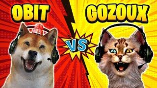 OBIT VS GOZOUX !! ANJING KUCING BERANTEM SIAPA YANG MENANG ?? 