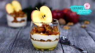 Traumhaft Winterliches Apfel Walnuss Dessert/von Lieblingsgeschmack