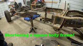 Shortening the frame on a square body Chevy