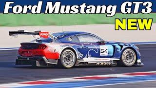 NEW 2024 Ford Mustang GT3 Testing at Misano Circuit - 5.4-Litre Naturally Aspirated V8 Engine Sound!