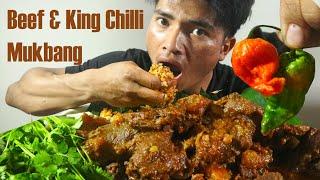 Bongsa Mukbang | Beef with King Chilli Mukbang Northeast India