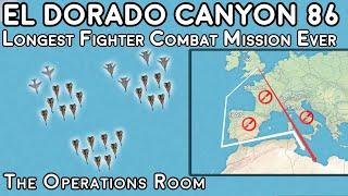 The USAF's Longest Fighter Combat Mission Ever, Operation El Dorado Canyon 86 - Animated