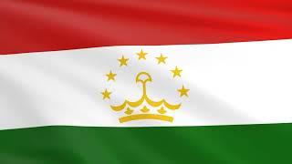 Flag of Tajikistan waving in the wind - Flag animation - Motion background - 4K UHD