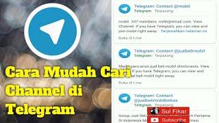 Cara Mudah Cari Channel di Telegram