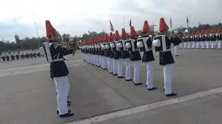 Escuela Militar Bernardo O´Higgins, Canto Penachos Rojos, Movimientos Inicio Gran Parada 2022