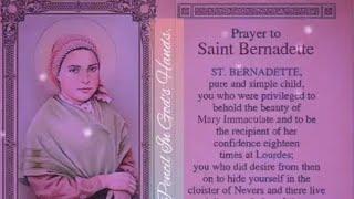 A Prayer To St Bernadette Soubirous