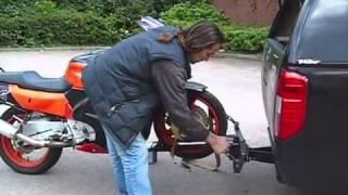 UP DATEDMOTORCYCLE LOADING BIKE CARRIER wmv