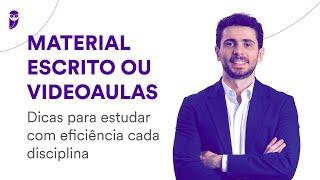 Material escrito ou videoaulas: Dicas para estudar com eficiência cada disciplina