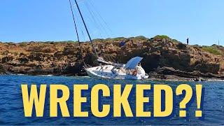 E52 SAILBOAT wrecked on the ROCKS: Can we SAVE it? Spanish coastguard FAILED