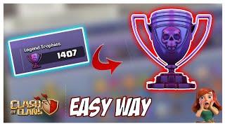 How to get legend trophies // Clash Of Clans