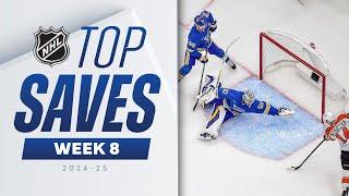 NHL Best Saves of Week 8 | 2024-25 Highlights