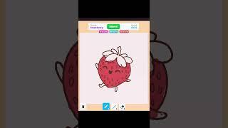 Drawing Strawberry in Speed Draw ROBLOX ️ #speeddrawing #art #speeddraw