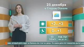 Прогноз погоды в Старом Осколе на 25 декабря