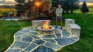 DIY Light Up Patio & Smokeless Fire-pit - Full Build