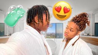 ASKING MY GF TO GET IN THE SHOWER WITH ME  *OUR FIRST TIME*