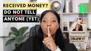 "I Blew It" | Receiving a lot of money (lumpsum) | How to manage inheritance, lotto, retirement, RAF