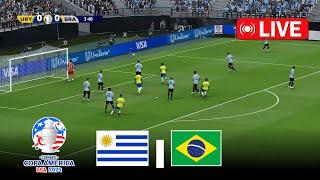 Uruguay vs Brazil | Quarters-Final | Copa America 2024 | eFootball Pes 21 Gameplay