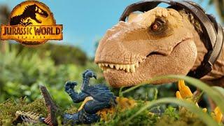 Dino Trackers Team Up with T.rex to Locate the Indominus Rex + More Jurassic World Adventures! 