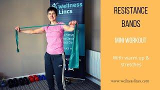 Resistance bands mini workout