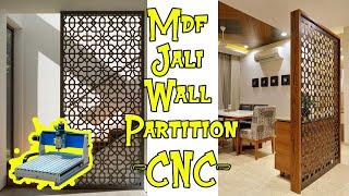 WOODWORKING- How I made Mdf Jali Wall Partition wooden divider on CNC router