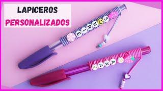  Como decorar LAPICEROS o BOLÍGRAFOS con hilos y figuras de acrílico / lapiceros personalizados