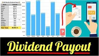 Dividend Stock Payout Update | QYLD RLYD O SPHD GOOD PBA | Pay Bills with Dividends?