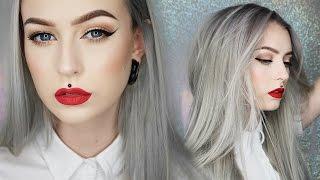 Classic Cat Eye & Red Lip | NEW HAIR || Evelina Forsell
