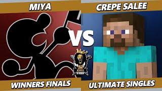 Kings of Fields 4 WINNERS FINALS - Miya (Game & Watch) Vs. crepe salee (Steve) Smash Ultimate - SSBU