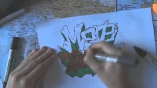 Speed Drawing Graffiti pour MereTeresaPgm