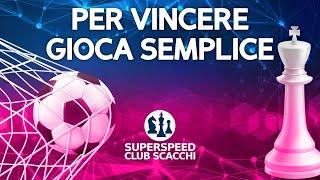 Per VINCERE a SCACCHI gioca SEMPLICE